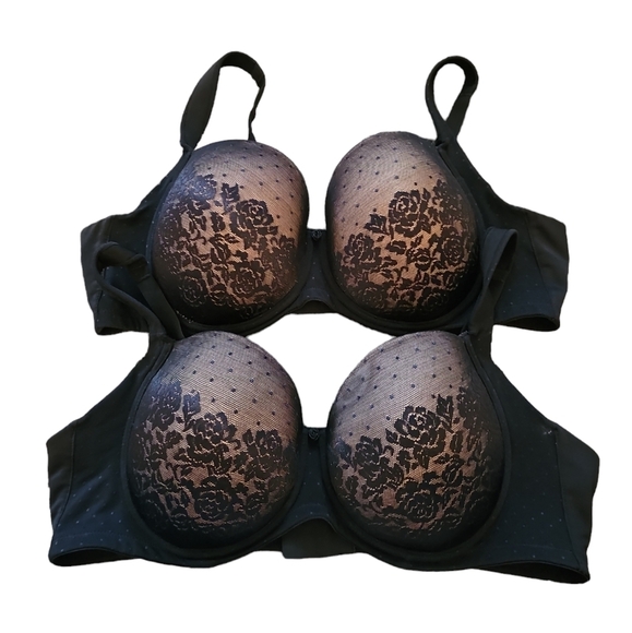 Soma Other - SOMA Stunning Support Full coverage black lace underwire bra sz 40 C bundle